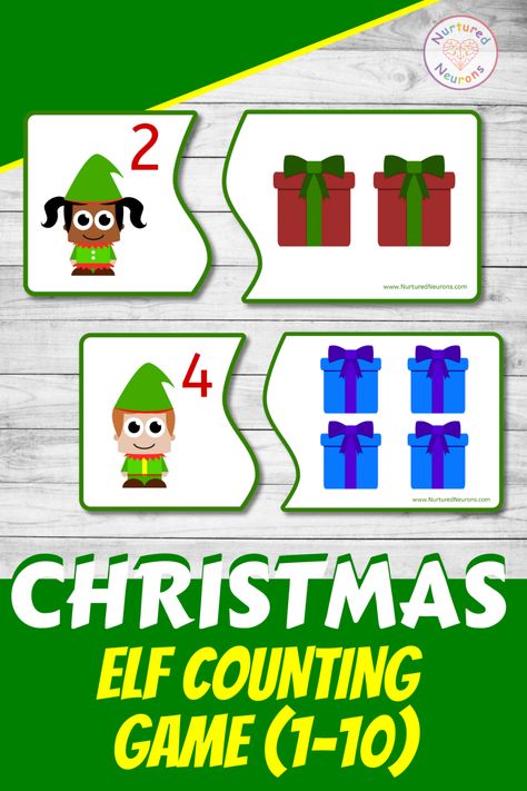 Elf Kindergarten Activities, Elf Lesson Plans Preschool, Elf Preschool Activities, Elf Activities For Preschoolers, Elf Activities For Kids, Elf Math, Santa Math, Christmas Printable Activities, December Math