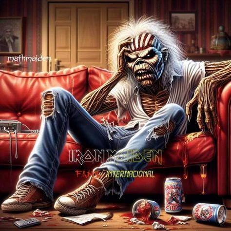 Iron Maiden Mascot, Iron Maiden Live, Bigfoot Pictures, Iron Maiden Posters, Eddie The Head, Steve Harris, Dave Murray, Iron Maiden Band, Rock Poster Art