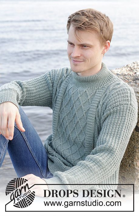 Mens Knit Sweater Pattern, Mens Cable Knit Sweater, Cable Knit Sweater Pattern, Aran Sweaters, Aran Knitting Patterns, Mens Knit Sweater, Aran Sweater, Knit Men, Sweater Knitting Patterns