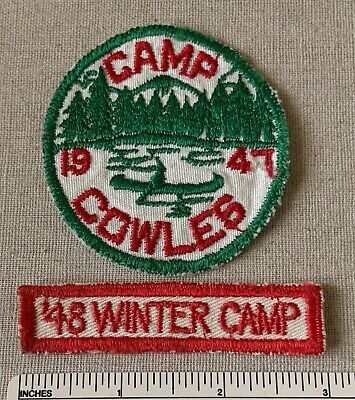 (eBay) Find many great new & used options and get the best deals for Vintage 1947 1948 CAMP COWLES Boy Scout PATCHES BSA Winter Camp Uniform Badge at the best online prices at eBay! Free shipping for many products! Camp Uniform, Camping Patches, Camp Patches, Boy Scout Badges, Boy Scout Patches, Scout Patches, Scout Badges, Summer 25, Bushcraft Camping