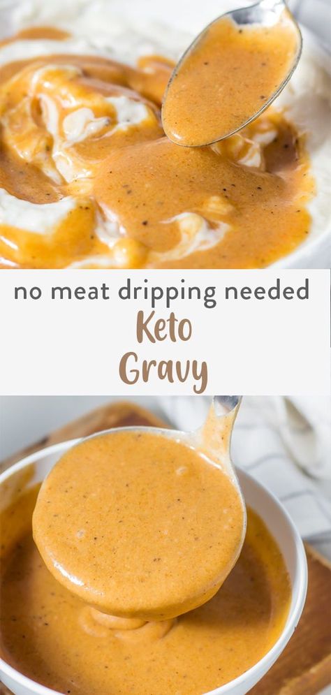 Keto Chicken And Gravy Recipes, Almond Flour Gravy Recipe, Almond Flour Gravy, Keto Chicken Gravy, Gravy With Almond Flour, Keto Gravy, Flour Gravy, Best Gravy Recipe, Healthy Pork Chop Recipes