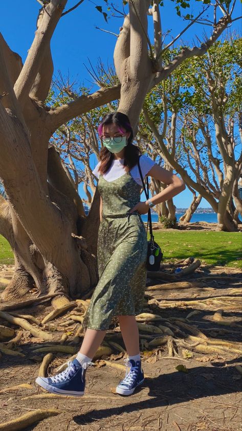 Tee Under Dress, Sage Green Midi Dress, Uss Midway, Apostolic Fashion, Lettuce Hem, Dress Spring, Under Dress, Green Midi Dress, Spring Summer Dress