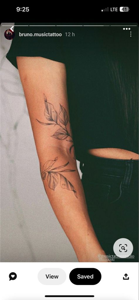 Leaf Arm Tattoo, Arm Tattoo Design, Arm Wrap Tattoo, Around Arm Tattoo, Wrap Around Tattoo, Wrap Tattoo, Elbow Tattoos, Upper Arm Tattoos, Bicep Tattoo