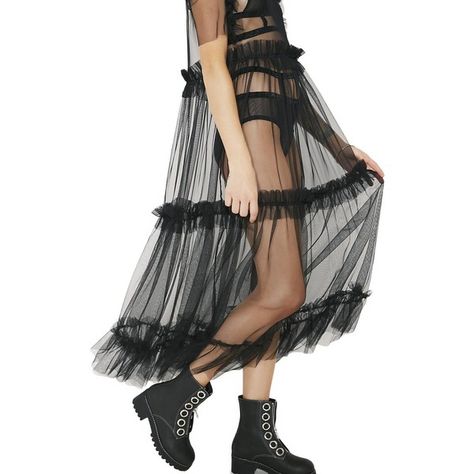 Widow Dress, Ruffle Dresses, Sheer Mesh Dress, Transparent Dress, Flounce Dress, The Ragged Priest, Frilly Dresses, Printed Casual Dresses, Suki Waterhouse