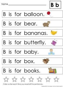 Alphabet Sentences, Letter Recognition Kindergarten, Ingles Kids, Simple Sentence, Guided Reading Kindergarten, Sight Word Sentences, Kindergarten Reading Activities, Kindergarten Reading Worksheets, Preschool Reading