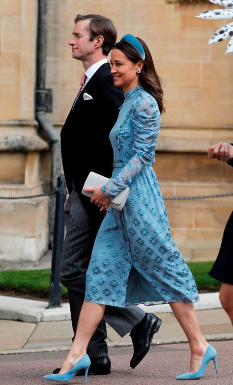 All The Best-Dressed Guests From Lady Gabriella Windsor's Royal Wedding | ELLE Australia Royal Wedding Guests Outfits, Lady Gabriella Windsor, Lady Amelia Windsor, Carole Middleton, James Matthews, Royal Wedding Dress, Wedding Guest Style, Outfit Wedding Guest, Self Portrait Dress