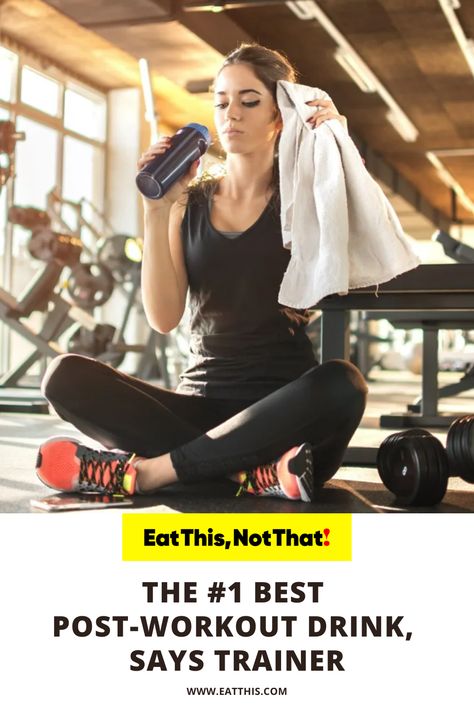 eat this not that post-workout workouts drink beverage trainer after energy build muscle healthy healthiest Post Workout Drink Recovery, Post Workout Drink For Women, After Workout Drink, Man Drinking, Gold Standard Whey, Organic Protein Powder, Post Workout Drink, Best Drink, Post Workout Protein