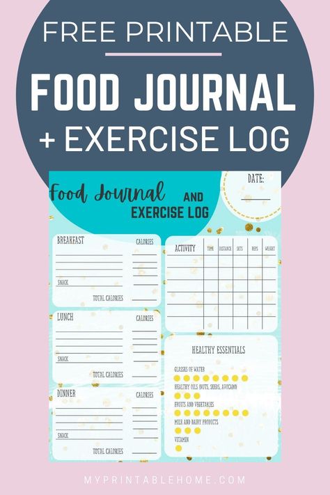 Track your daily food and water intake, your daily exercise and other health essentials in this one page covers it all free printable Food Journal and Exercise Log. With its clear and easy layout you will be able to track and stay on top of all of your health goals. DOWNLOAD FREE PRINTABLE FOOD […] Daily Food And Water Log, Daily Health Log Printable, Daily Food Logs Free Printable, Food And Exercise Journal Printable, Free Printable Food Log, Food And Fitness Journal Free Printable, Food And Exercise Journal, Daily Food Journal Printable Free, Daily Food Log Printable Free