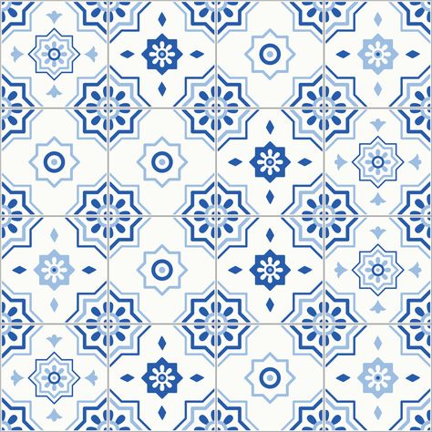 Greek Tile Pattern Blue And White, Peranakan Pattern, Greece Pattern, Wall Colour Texture, Arabic Pattern Design, Blue And White Tiles, Morocco Pattern, Set Design Photography, Mediterranean Interior Design