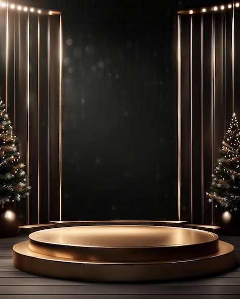 Photo christmas elegant and luxury podiu... | Premium Photo #Freepik #photo Christmas Presentation, Christmas Elegant, Display Mockup, Product Presentation, Photo Frame Design, Christmas Black, Black Wallpaper Iphone, Photo Christmas, Miss World