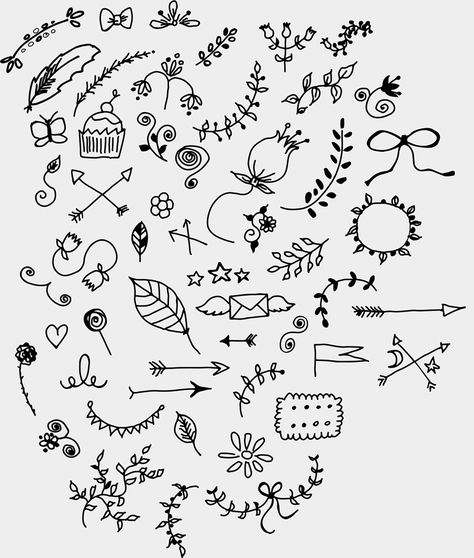 Doodle Fillers, Filler Doodles, Henna Doodle, Doodle Art Journals, Easy Drawings For Kids, Art Videos Tutorials, Bullet Journal Doodles, Journal Doodles, Simple Doodles