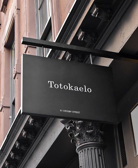 61 Crosby St. Totokaelo Store, Spa Exterior, Spa Sign, Directory Signs, Bar Signage, Retail Signage, Exterior Signage, Spa Room, Shop Fronts