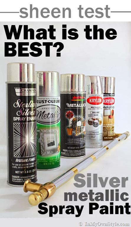 I have tried them all. Find out what is the best brand of silver spray paint is that looks the most like real metal. | In My Own Style Spray Painting Metal, Painting Hardware, Update Kitchen, Silver Spray Paint, Brass Vanity, Silver Spray, Paint Metal, Paint Tips, Painting Metal