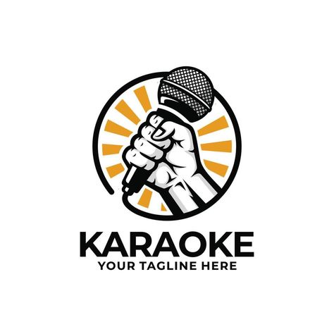 Karaoke Logo Design, Karaoke Logo, Design Vector, Karaoke, Vector Art, Vector Free, Logo Design, Clip Art, ? Logo