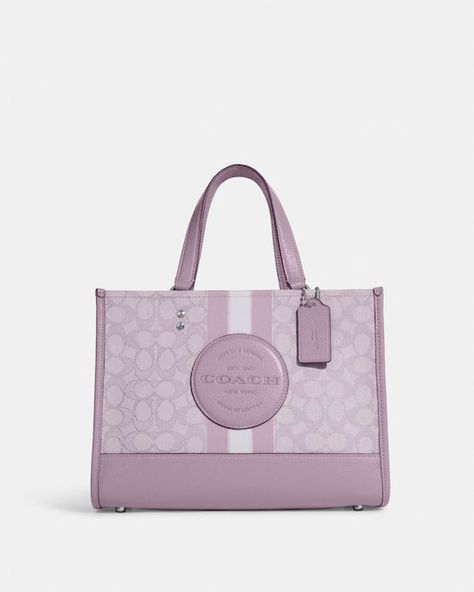 Purple Coach Bag, Lilac Aesthetic, Tote Insert, Coach Handbags Outlet, Tote Bag Organizer, Coach Tote Bag, Purse Collection, Coach Tote Bags, Carryall Tote