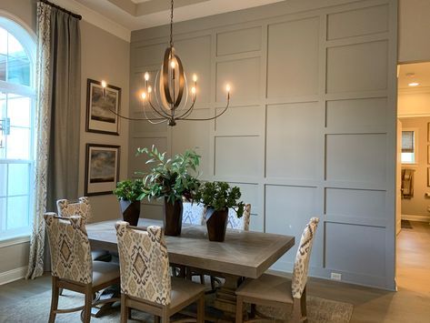 Batten board with tall ceilings Wall Paneling Tall Ceiling, Tall Accent Wall Ideas High Ceilings, Batten Board, Batten Wall, Board And Batten Wall, Wall Borders, Tall Ceilings, Chippy Paint, Statement Wall