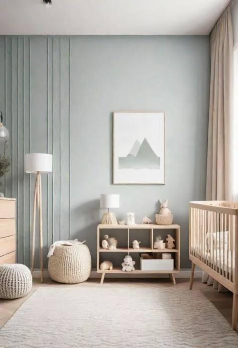 37 Sleek Minimalist Nursery Ideas: Modern, Serene Designs 33 Nursery Room Simple, Nursery Japandi, Tiny Baby Room, Minimalist Nursery Ideas, Nursery Ideas Modern, Cozy Baby Nursery, Minimalistic Nursery, Modern Baby Boy Nursery, Counseling Room