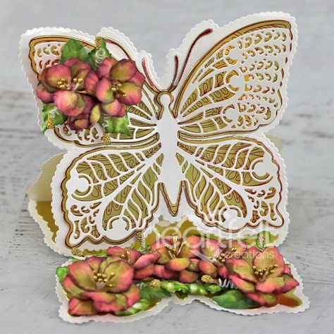 Decorative Butterfly, Heartfelt Creations Cards, Heart Gift Box, Butterfly Card, Sweet Magnolia, Altered Art Projects, Simple Centerpieces, Creating Cards, Poinsettia Flower