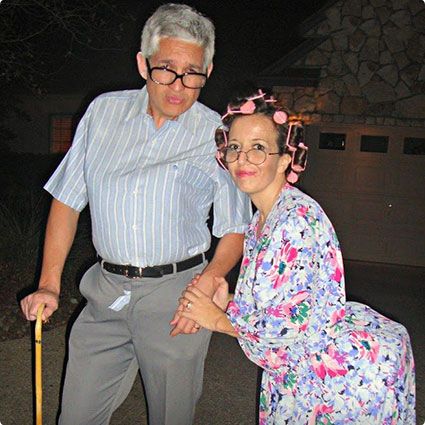 Old Man Costume Men, Senior Citizen Day Spirit Week, Senior Citizen Costume, Old People Costume, Last Minute Couples Costumes, Halloween Couples Costumes, Granny Costume, Old Man Costume, Old Lady Dress