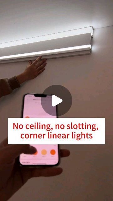 Sloped Ceiling Lighting Living Room, Ceiling Lights Without False Ceiling, Simple False Ceiling Design Living Rooms, False Ceiling Lighting Ideas, Led Ceiling Lights Living Room, Sloped Ceiling Lighting, 2024 Living Room, Budget Lighting, Ceiling Lights Diy