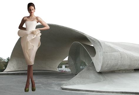 Sculptural - Form Follows Fashion Architectural Fashion Design, Fashion Inspired By Architecture, Volume Architecture, Architecture Inspired Fashion, Azzi And Osta, Architect Fashion, Architectural Fashion, Paper Structure, Sculptural Fashion