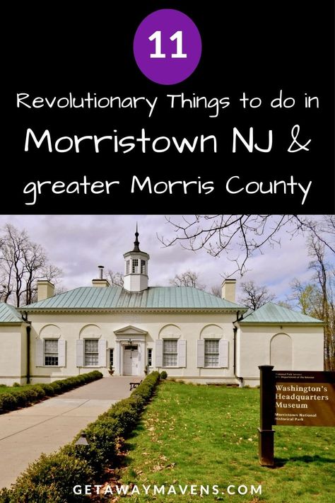 There are revolutionary things to do in Morristown NJ and the surrounding Morris County: All due to the fact that George Washington winter-camped here – twice. It's where Alexander Hamilton fell in love with Elizabeth Schuyler in very freezing conditions. Those sites draw history buffs, for sure. But add a World Class collection of Mechanical Musical Instruments, a Stickley Craftsman Farm, a cool set of restaurants inside a restored mansion, and there you have the perfect NJ Getaway. Elizabeth Schuyler, Washington Winter, Cultural Trips, Historical Travel, New Jersey Travel, Mansion Tour, Morristown Nj, Best Weekend Getaways, Caribbean Vacations