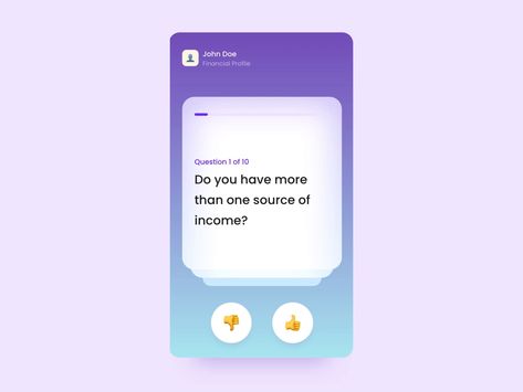 Quiz Card Design, Card Ui Design Mobile, Quiz Ui Design, Flashcard App, Questionnaire Design, Survey Design, App Design Layout, Card Ui, Quiz Design