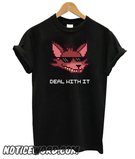 Five Nights at Freddy’s  FNAF  Foxy  Deal With It White Font smooth T-Shirt Fnaf Foxy, Trend T Shirt, Deal With It, Runway Trends, Five Night, Five Nights At Freddy's, New T, Direct To Garment Printer, Funny Tees