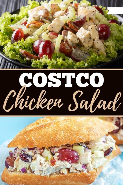 With savory shredded chicken, creamy mayonnaise, crunchy pecans, and chewy craisins, Costco chicken salad has a mouthwatering combination of flavors and textures. Try the recipe today! Costco Chicken Salad Recipe Copycat, Chicken Salad Costco, Chicken Salad Recipe Costco, Dinnerin321 Chicken Salad, Copycat Costco Chicken Salad, Mcallister Chicken Salad Recipe, Newks Chicken Salad Sandwich, Members Mark Chicken Salad Recipe, Sams Chicken Salad Recipe