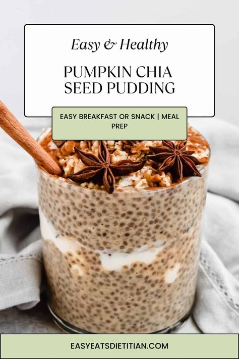 This pumpkin spice chia seed pudding is healthy, festive and delicious. It's a perfect breakfast or a snack and it's also meal prep friendly! #chiapuddingrecipe #fallchiapudding #fallbreakfast #breakfastmealprep #mealprepbreakfastideas #mealprepbreakfast #fallmealprep #fallrecipes Chia Seed Pudding Pumpkin Spice, Pumpkin Spice Chia Seed Pudding, Chia Seed Pudding Fairlife, Meal Prep Chia Seed Pudding, Chia Seed Pudding Meal Prep, Chia Seed Pudding Ideas, Chai Breakfast Pudding, Protein Chia Seed Pudding Breakfast, Pumpkin Spice Chia Pudding