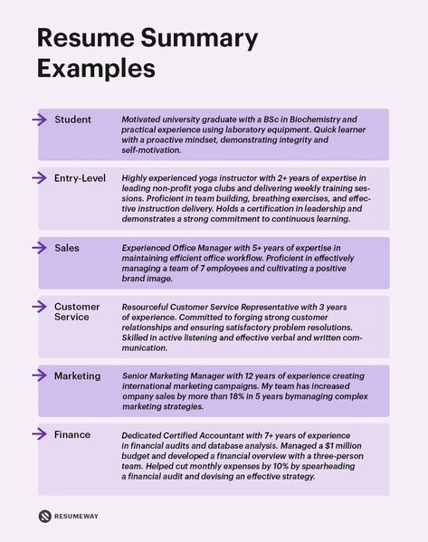 20+ Resume Summary Examples for 2024 [+How-to Guide] | Resumeway Resume 2024 Design, Skills To Put On Resume Ideas, Professional Summary For Resume, Cv Help, Retail Resume Examples, Retail Resume, Good Resume, Resume Summary Examples, Resume Profile