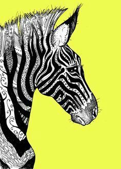 Zentangle Animals, Zebra Art, Zentangle Artwork, Tangle Art, Laurel Burch, Wow Art, Zentangle Art, Pics Art, Zebras