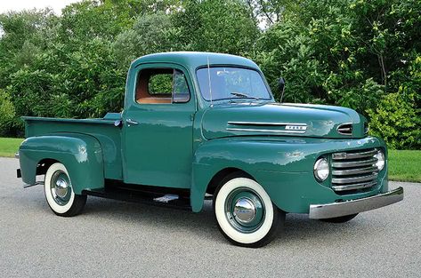 1950 Ford F1 Pickup 1950 Ford Pickup, 1948 Ford Truck, Truck Restoration, Ford F1, Vintage Pickup, Vintage Pickup Trucks, Built Ford Tough, Old Pickup, Classic Pickup Trucks