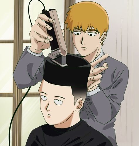 ▻ #MobPsycho100 Noxus League Of Legends, Low Taper Fade, Low Taper, Midlife Crisis, Mob Physco 100, Taper Fade, Silly Pictures, The Low, I Have No Friends