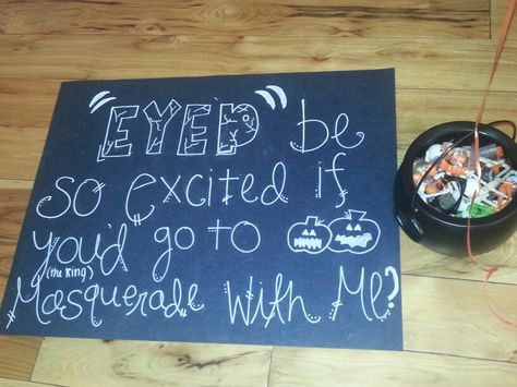 Harvest Dance Asking Ideas, Halloween Dance Asking Ideas, Halloween Dance Proposal, Halloween Hoco Proposals, Harvest Dance Proposals, Monster Mash Dance Poster Ideas, Halloween Dance Proposal Ideas, Halloween Dance Poster Ideas, Cute Dance Asking Posters