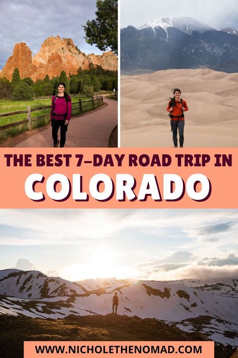 The Ultimate 7-Day Colorado Road Trip Itinerary — Nichole the Nomad Colorado Itinerary Summer, Colorado Road Trip Itinerary, Colorado Itinerary, Places In Colorado, Colorado Road Trip, Road Trip To Colorado, Colorado Trip, Colorado Travel, Red Rocks