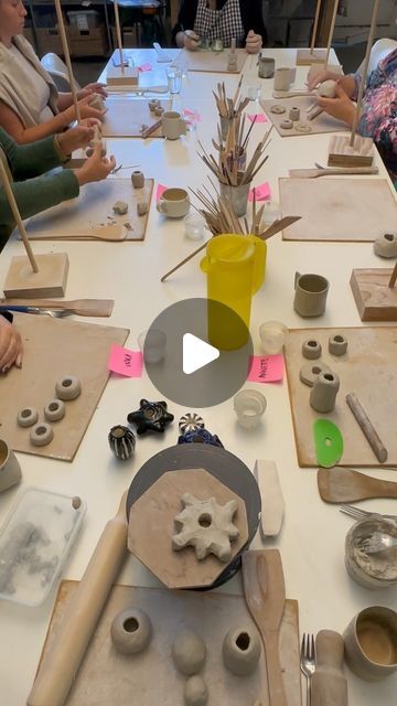 Lisa Hoelzl on Instagram: "Perfect (saturday*) morning for some clay therapy💆‍♀️🧘‍♀️🌧️
Head to our website for upcoming workshops at the Bakehouse Studio! Link in bio. 

-

#art #artist #studio #clay #ceramics #pottery #sculpture #community #innerwest #marrickville #marrickvilleart #sydney #sydneyartist #sydneyart #cermaicssydney #ceramictotems #ceramicworkshops #ceramicsculpture #funwithclay #ceramicforms #colourfulsculpture #sydneyartworkshops #innerwestcreatives #innerwestworkshops #mindfulceramics #handmade #handbuilding #supportlocalartists #australianceramics #australiansculpture" Clay Art Therapy, Clay Therapy, Bio Art, Support Local Artists, Pottery Sculpture, Ceramics Pottery, Clay Ceramics, Saturday Morning, Art Therapy