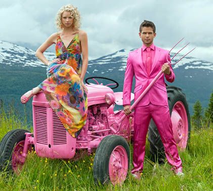 Moods of Norway Norway Fashion, Norwegian Fashion, Moods Of Norway, Pink Tractor, Green Acres, Happy Clothes, Pink Things, Serge Gainsbourg, I Believe In Pink