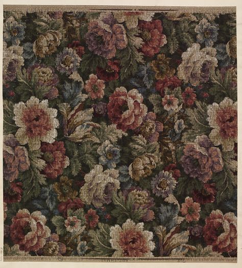 Flower Fabric Texture, Victoria Wallpaper, Historical Textiles, Victorian Boho, Flower Tapestry, Vintage Floral Fabric, Fabric Textures, National Art, Floral Tapestry