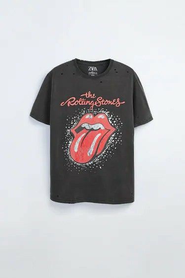 Tee Outfits, Bad Company, Graphic Tee Outfits, Cut Sweatshirts, Metallic Prints, Genetically Modified, Rolling Stones, The Beatles, Chic Style