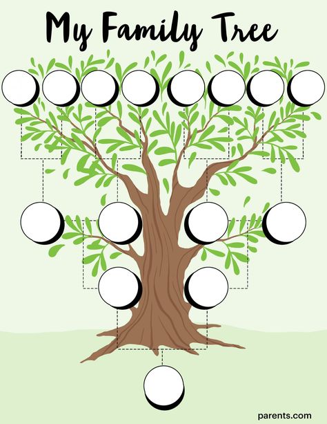 How to Make a Family Tree With Kids Family Tree Template Free Printables Genealogy Forms, Tree For Family Tree, Family Tree Ideas Aesthetic, How To Make A Family Tree, Template For School Project, Family Tree Ideas For School Project, Free Family Tree Template Printables, Family Trees Ideas, Family Tree Drawing Ideas