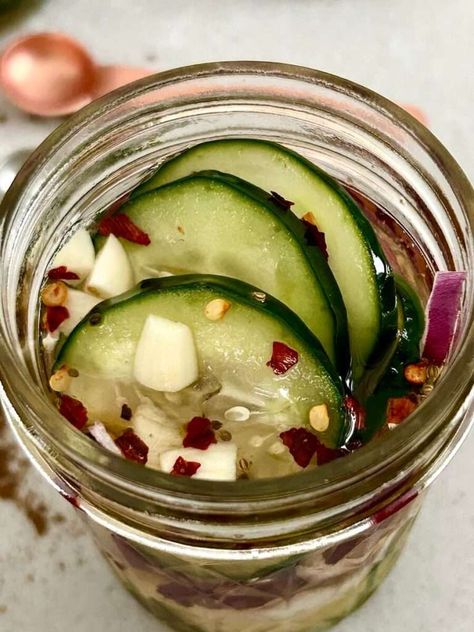 Pickled Red Onions And Cucumbers, Cucumber Onion Vinegar, Pickled Cucumbers And Onions, High Acid Foods, Pickled Vegetables Recipe, Pickled Tomatoes, Pickled Cucumbers, Cucumber Canning, Low Acid Recipes