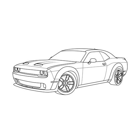 Car Drawing Sketches, Vehicles Drawing, Cartoon Vehicles, Car Drawing Easy, Line Drawing Illustration, Cars Drawing, Car Drawing, Cool Car Drawings, Car Tattoos