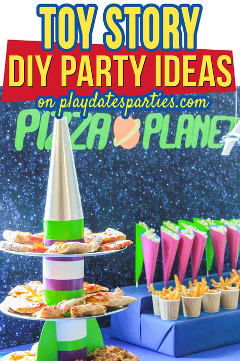 Diy Toy Story Party, Buzz Lightyear Birthday Party, Toy Story Birthday Party Ideas, Toy Story Decorations, Buzz Lightyear Party, Buzz Lightyear Birthday, Toy Story Party Decorations, Simple Decorations, Shopkins Party