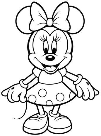 Minnie Mouse Coloring Pages - 40 New Coloring Sheets Mickey Minnie Mouse Drawing, Cartoon To Color, Minnie Mouse Template Printables Free, Easy Disney Drawings Simple, Cute Coloring Pages Disney, Cute Simple Drawings Disney, Minnie Mouse Drawing Easy, Minnie Coloring Pages, Coloring Pages For Kids Free Printable