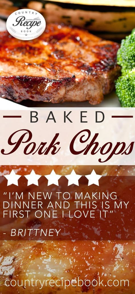 Cooking Lamb, Pork Chop Recipes Crockpot, Meat Cooking, Pork Chop Recipes Baked, Country Recipes, Pork Dinner, Baked Pork Chops, Baked Pork, Chops Recipe