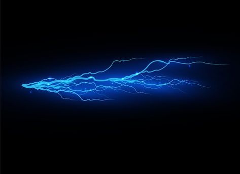 Lightning on a transparent background. e... | Premium Vector #Freepik #vector #abstract #blue #energy #glow Lightning Transparent Background, Light Blue Illustration, Pfp Backgrounds, Energy Background, Electric Effect, Electricity Art, Lightning Effect, Cartoon Reference, Game Icon Design