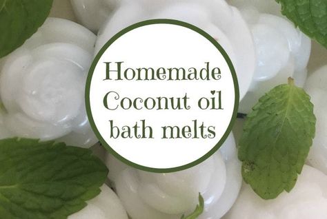 homemade-coconut-oil-bath-melts Coconut Oil Bath, Coconut Oil Moisturizer, Health Coconut Oil, Coconut Oil Lotion, Homemade Coconut Oil, Diy Coconut Oil, Coconut Oil For Acne, Coconut Oil Skin Care, Coconut Oil Recipes