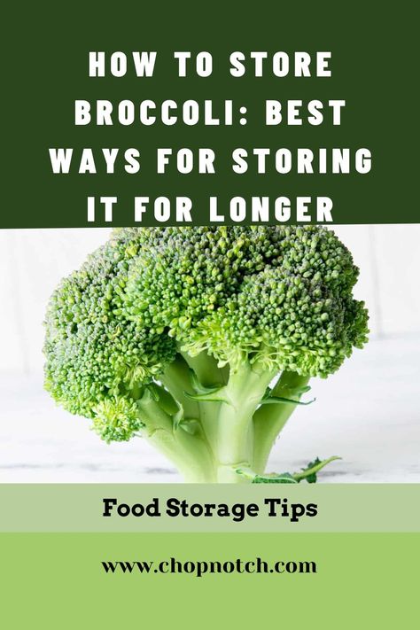 Fresh broccoli makes a great side dish & can be served raw as a vegetable crudité or cooked in stews, casseroles, soups, & so much more. At the grocery store, you have the choice of whole broccoli heads, fresh broccoli florets, or frozen broccoli florets. There are different ways to store broccoli, depending on what kind you buy, as well as what you plan to do with it. But Do You Know How To Store Broccoli? Find Here The Best Ways For Storing It For Longer #Broccoli #BroccoliStorage #FoodStorage How To Keep Broccoli Fresh In Fridge, How To Keep Broccoli Fresh Longer, How To Store Broccoli, Store Broccoli In Fridge, How To Store Broccoli In Fridge, Costco Organic, Broccoli Side Dish, Broccoli Crowns, How To Cook Broccoli