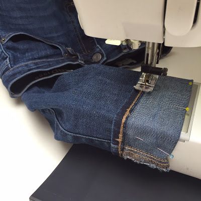 Fixing Jeans, Shorten Jeans, Hemming Pants, Sew Jeans, Hemming Jeans, Sewing Hems, Denim Repair, Original Hem, Sew Sweetness